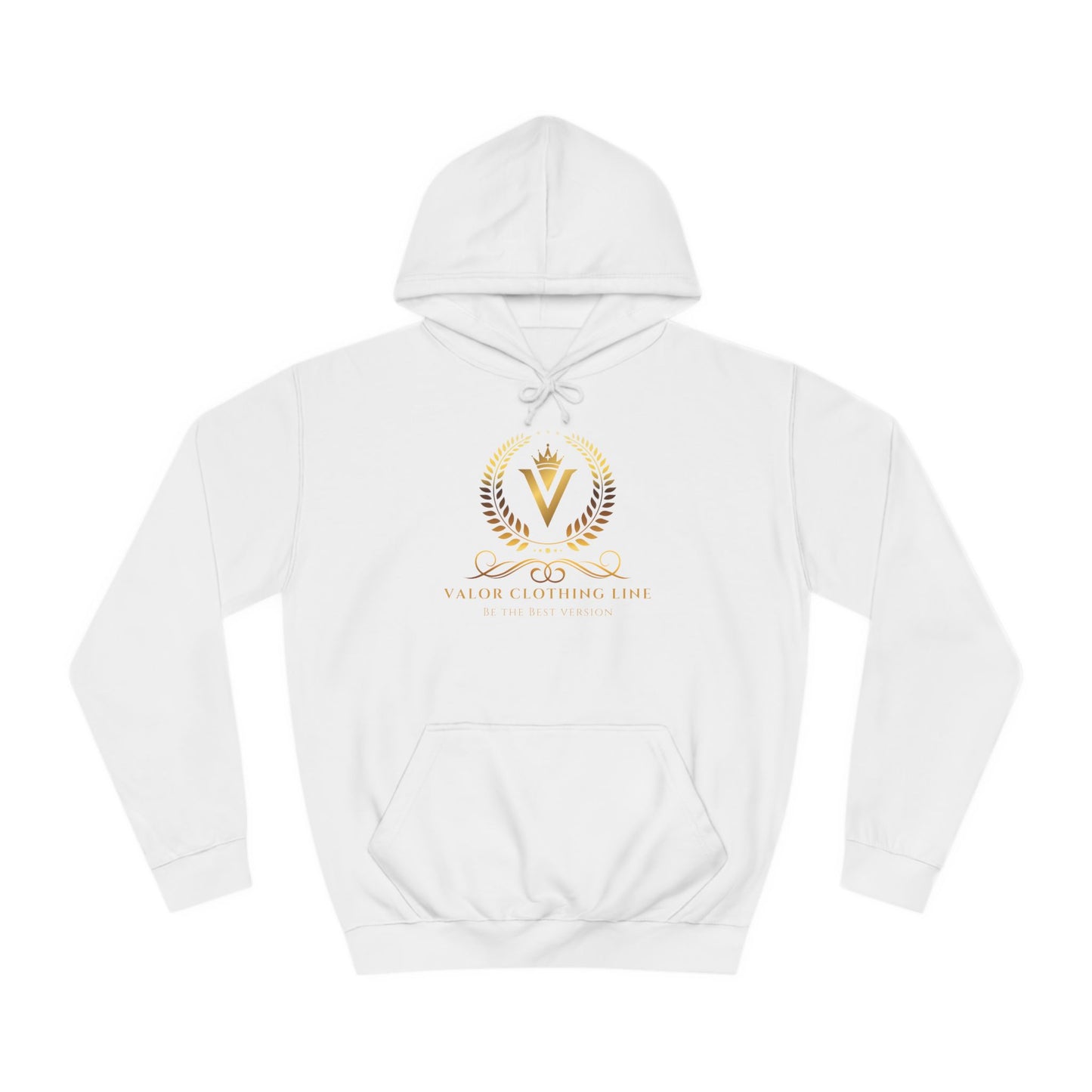 Valor Clothing Line Hoodie Mens (white)