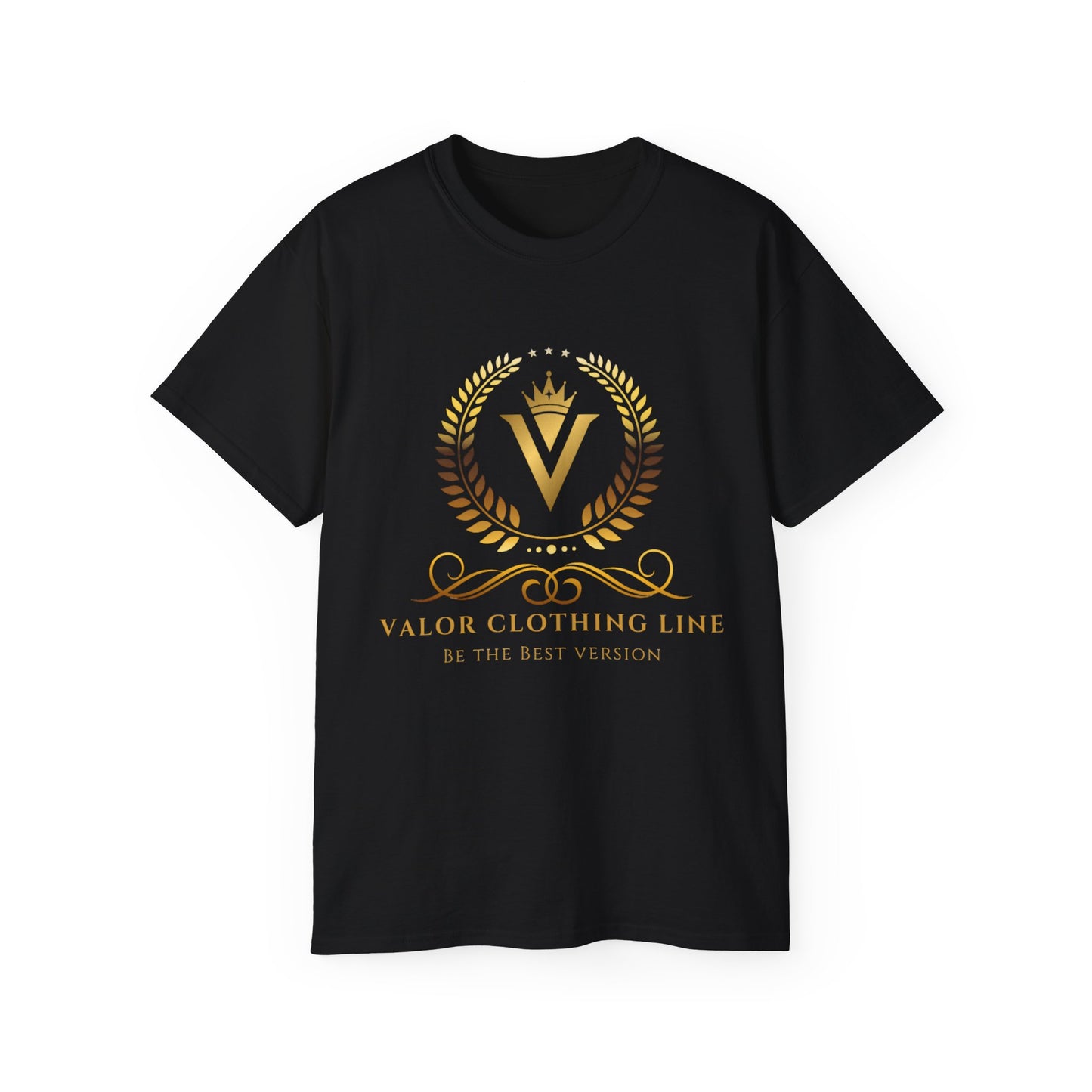 Valor Clothing Line T-Shirt Men's (Black)